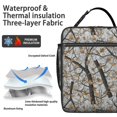 thumbnail image 2 of Camo and Oak Grey Pattern Insulated Lunch Bag for Men Women,Waterproof Lunch Box for Work,Picnic or Travel,Thermal Insulation,10.63x9.06x3.54 Inches, 2 of 5