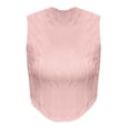 thumbnail image 6 of ManxiVoo Womens Slim Fit Sleeveless Knit Crop Top Summer Casual Stretchy Round Neck Tank for Daily Outfits M Size, 6 of 6