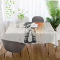 thumbnail image 5 of Yayeee Tablecloths for Rectangular Tables 60 x 60 inch Party Table Cover, White Astronaut, 5 of 6