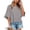 Gray, variant on Women Half Sleeve Loose Fit Top Elbow Sleeve Tees for Women Mid Length Sleeve Tops for Women Bat Sleeve Top Quarter Sleeve Shirts for Women Loose Tops for Women Green L