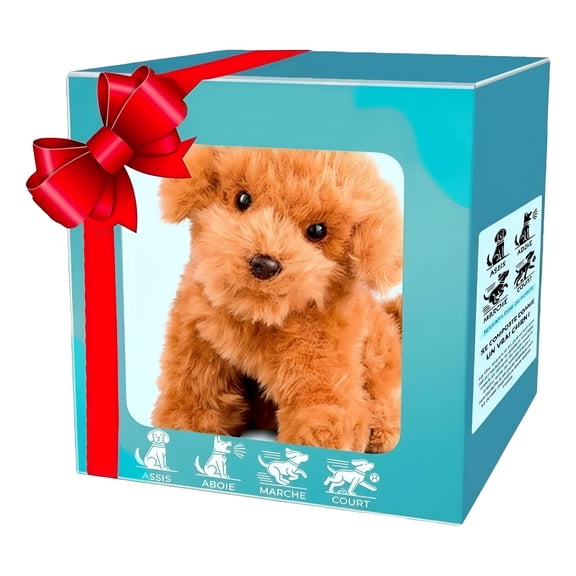 BESTSKY Realistic Robot Puppy - 8" Robot Dog That Walks, Barks & Wags Tail, Interactive Robot Pet Toy, Electronic Puppy Dogs That Act Like Real Dogs