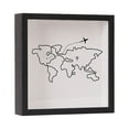 thumbnail image 1 of veasfak Shadow Box Frame Compact Top Loading Display Case for Artworks Cards Tickets black 29x29cm, 1 of 9