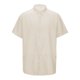 thumbnail image 1 of Camisa informal de manga corta de verano para hombre: poliéster spandex, color liso, transpirable, para todas las ocasiones, fácil de cuidar (S-XXXL), 1 of 8