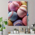 thumbnail image 4 of Colorful Baseball Sport Canvas Print, Kids Boys Girls Nursery Sports Bedroom Living Room Home Wall Decor Art, 4 of 8