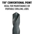 thumbnail image 3 of Qualtech DWDRSD17.0MM 17.0mm HSS Reduced Shank Drill Bit x 1/2" Shank, 3 of 12