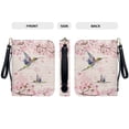 thumbnail image 5 of Kuiaobaty Hummingbird Cherry Blossom Print Bible Cover for Women Men Lightweight Bible Case PU Leather Organizer Expand Brief Case Journal Case Christian Purses Handbags with Wrist Strap, XL, 5 of 7