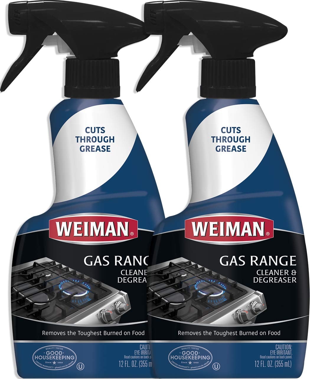 Weiman Gas Range Cook Top Cleaner and Degreaser 12 Ounce (2 Pack