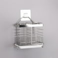 thumbnail image 4 of LUANT Stainless Steel Hanging 2 Compartments Mesh Utensil Drying Rack/Chopsticks/Spoon/Fork/Knife Drain Basket/Tableware Dinner Service Holder/Cutlery Organizer Caddy/Flatware Storage Drainer Square, 4 of 4
