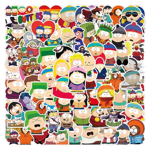 Maojin 100 pegatinas de dibujos animados taza de agua cuaderno tableta casco decoración pegatinas impermeables