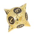 thumbnail image 2 of 7 PCS Metal Dice Set Polyhedral Portable Board Game Dice nced Scrolling Vintage Table Games Accessory Imitation Gold Black, 2 of 4