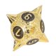 thumbnail image 2 of 7 PCS Metal Dice Set Polyhedral Portable Board Game Dice nced Scrolling Vintage Table Games Accessory Imitation Gold Black, 2 of 4