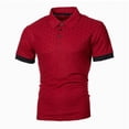thumbnail image 3 of Kb Hombres Polo Hombres Camisa de manga corta Polo Contraste Color Polo Nueva ropa Verano Streetwear Moda casual Hombres Topsnavy whiteAsia L 65-75 KG, 3 of 3