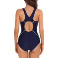 thumbnail image 2 of LAICAIW Women One Piece Athletic Racerback Swimsuit Modest Sport Bathing Suit, 2 of 7