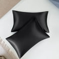 thumbnail image 1 of MesaSe Satin Pillowcases Set of 2  with Envelope Closure White, 1 of 7
