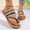 Black, variant on Yanlir Women's Color Matching Round Toe Flat Slippers Comfortable Casual Spring Summer Beach Versatile Fashionable Slip-On Lightweight Shoes(Black,US 7)