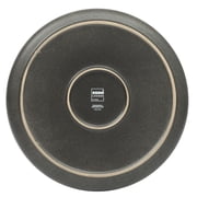 Gibson Soho Lounge Pasco 16 Piece (Service for 4) Plates and Bowls Double Bowl Reactive Glaze Dishes Stoneware Ceramic Dinnerware Set - Black