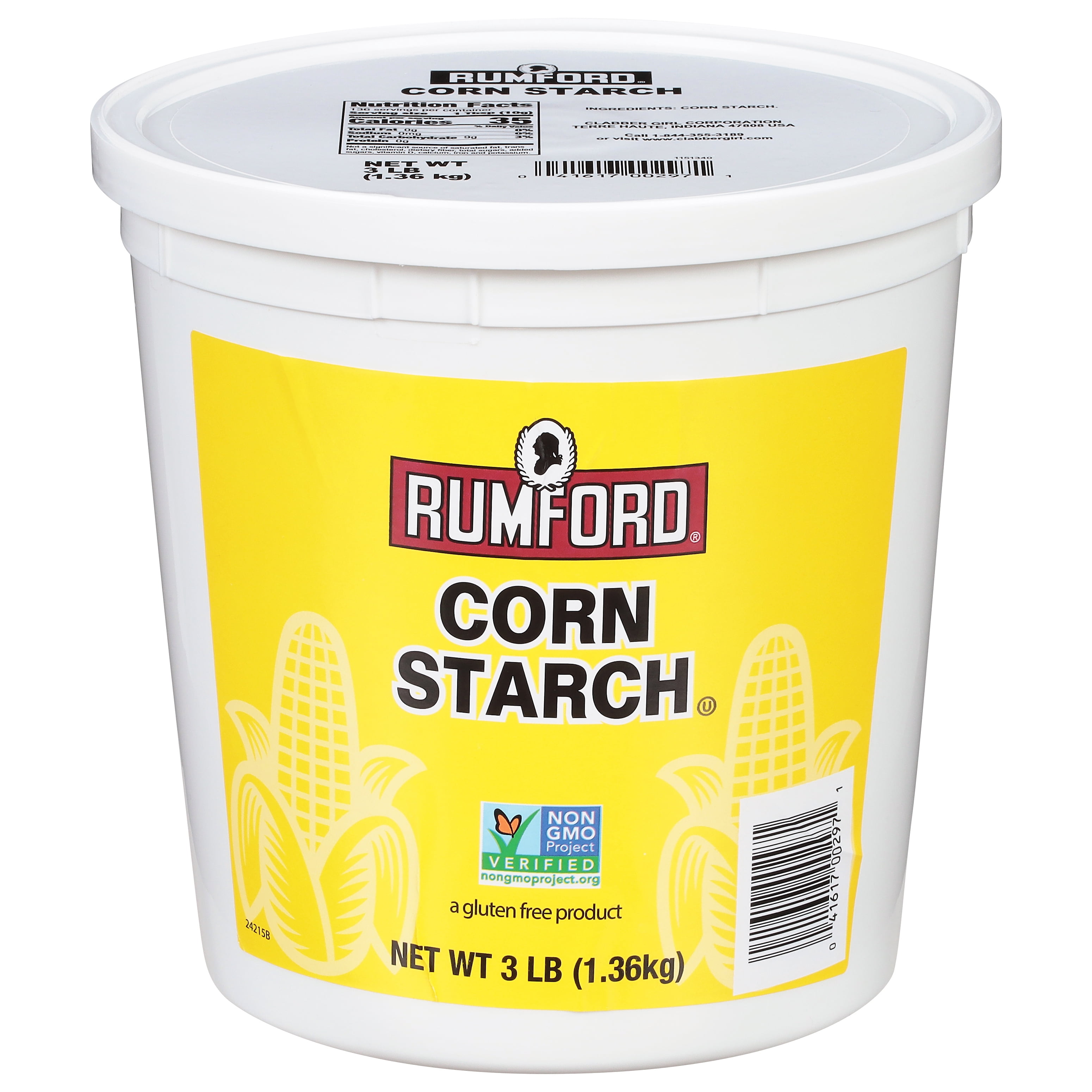 Rumford Corn Starch - Non GMO - 3 Lbs.