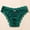 1-Green, variant on Panties for Women Sexy Lace Trim Satin Low Rise Smooth Lingerie Briefs Casual No Show Breathable Hipster Underwear