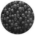 thumbnail image 3 of Skull Goth Skull Art Round Carpet Circle Rug Outdoor Patio Area Rug Washable Large Area Rugs Hallway Room Decor Fitness Mats, 3 of 8