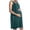 Green, variant on Womens Summer Maternity Nursing Dress Crew Neck Sleeveless Dress Nightgown Breastfeeding Pregnancy Clothes