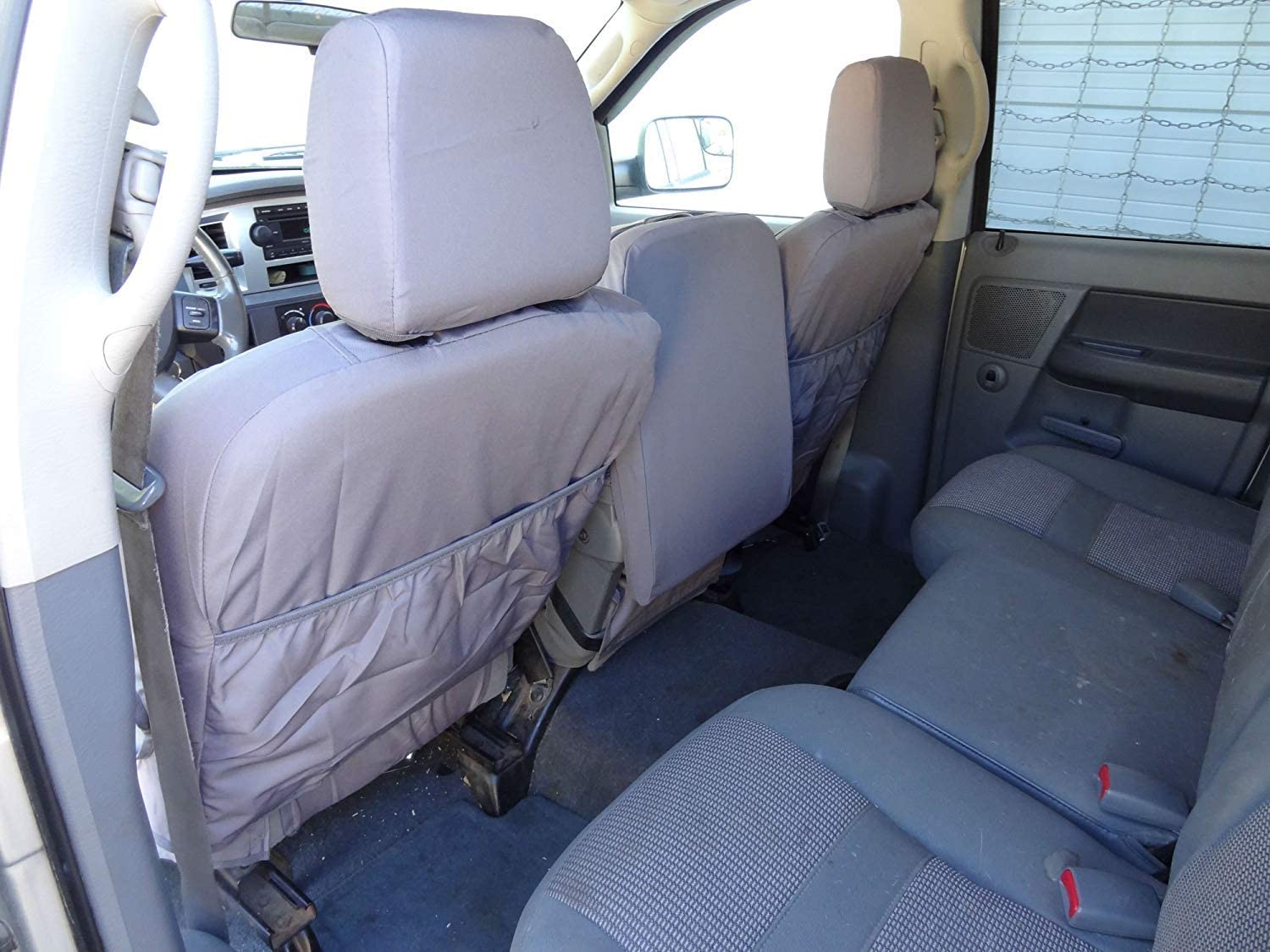 Durafit Exact Fit Seat Covers For 2006-2009 Dodge Ram 2500-3500 – Gray Endura Material, 40/20/40 Front Split Bench