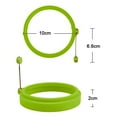 thumbnail image 4 of 6 pcs Silicone Egg Ring, Egg Rings Non Stick, Egg Cooking Rings, Fried Egg Mold or Pancake Rings Nonstick Mold Ring Round, 4 of 8