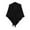 #1182-Black, variant on Women's Niche Lazy Color-Dot Triangle Scarf Knitted Shawl Wrap Cardigan Cape, Solid Color Wool Shoulder Top, Women's Scarves Wraps