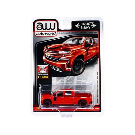 Autoworld CP7918 2019 Chevrolet Silverado LTZ Z71 Pickup 1/64 Diecast Model Car