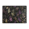 thumbnail image 5 of Yayeee Area Rugs for Living Room 5.2'x4' Non Slip Washable Bedroom Floor Carpet, Purple Floral Pattern, 5 of 5