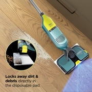 Shark VACMOP Reveal Cordless Hard Floor Cleaner, Vacuum and Spray Mop, 4 Disposable Pads, 12oz Pet Multi-surface Cleaning Solution, VM401