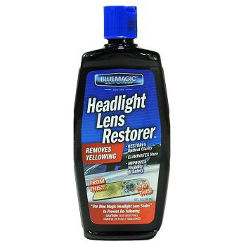 Blue Magic Headlight Lens Restorer 8 Oz 1 count only