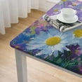 thumbnail image 4 of HAOXIT  Flower Tablecloth, Vintage Flower in Pastel Color Scheme Fragrance Natural Blooming Print, Dining Room Kitchen Rectangular Table Cover 48''x48'', 4 of 7