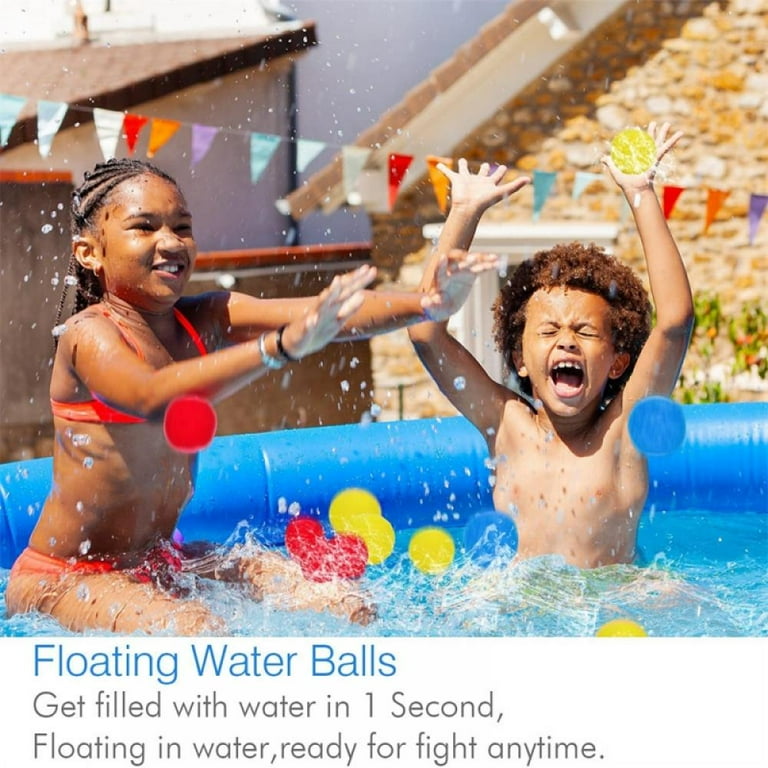Reusable Water Balloons 50 Count Highly Absorbent Soft Cotton Water Balls Water Games for Kids Outside Outdoor Water Toys for Summer Fun Water Play Pool Party Trampoline and Beach Game Walmart