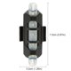 thumbnail image 2 of 2 luces LED traseras intermitentes para bicicleta luz de advertencia para ciclismo accesorios para bicicleta (azules), 2 of 5