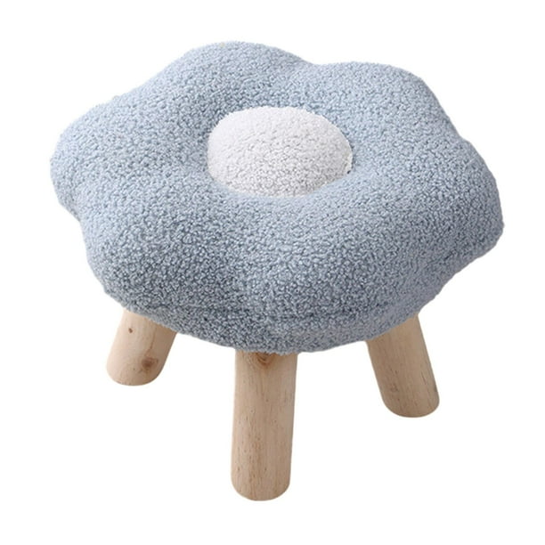 Taburete de sofá, taburete de pie pequeño, taburete decorativo creativo antideslizante debajo del escritorio, taburete otomano para dormitorio,