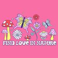 thumbnail image 2 of Girl's Lost Gods Find Love in Nature Butterfly Graphic Cropped T-Shirt Light Pink Medium, 2 of 3