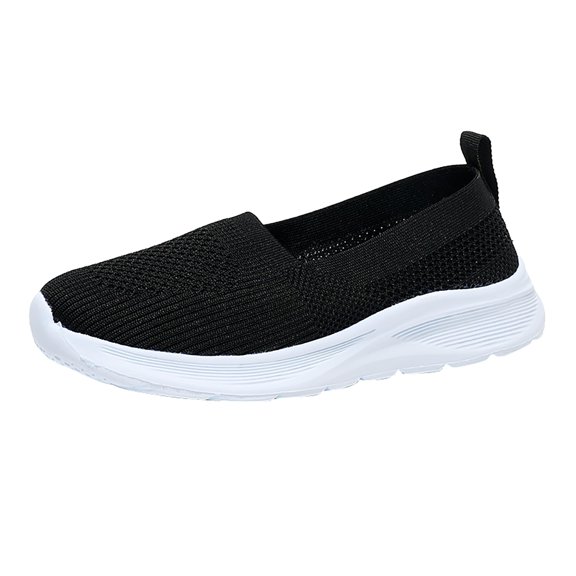 NOKIO Sporty Women'S Walking Shoes Women'S Walking Shoes Large Size Women's Shoes New Breathable Comfortable Mesh Casual Sports Shoes A Slip On Flying Fabric Soft Sole