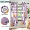 thumbnail image 3 of Yayeee Window Curtains Light Filtering 63"x42" Grommet Panel Pair Home Living Room Decor, Purple Cute Halloween, 3 of 7
