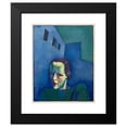thumbnail image 2 of Karl Wiener 12x14 Black Modern Framed Museum Art Print Titled - Without Title (Female Portrait) (1943), 2 of 5