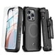 thumbnail image 1 of Funda MYBAT Maverick MagSafe Clip para iPhone 15 PRO MAX Negra con Mica, 1 of 9