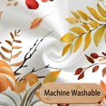 thumbnail image 3 of Fall Pumpkin Shower Curtain, Autumn Leaves Thanksgiving Harvest Bathroom Curtains, Home Decor Waterproof Fabric Machine Washable with Hooks Set, 71 x 71 Inch, 3 of 6