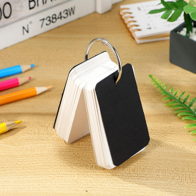 COSMOBETTY 100Ud Tarjetas Portátiles Para Escritura Con Anillo Fácil Para Escolares Multicolor