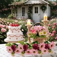 thumbnail image 5 of Meiiso 6-Head Artificial Pink Sunflowers Stems (Pink Sunflower Stems, Artificial Sunflowers), 1 Bouquet of Artificial Flowers, Sunflower Chrysanthemum Peony Flowers for Table Home Wedding Decoration, 5 of 9