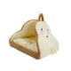 thumbnail image 3 of Cama para perros y gatos, nido para gatos, cojín interior para otoño e invierno, acogedora perrera para interiores, tienda para mascotas beige S, 3 of 9
