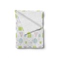 thumbnail image 2 of Pastel Soft Flannel Fleece Throw Blanket, Abstract Art Geometric in Pastel Colored Design Modern Artwork Print, Cozy Plush for Indoor and Outdoor Use, 70" x 90", Seafoam Lime Green, by Ambesonne, 2 of 6