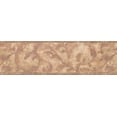 thumbnail image 2 of Red Beige Abstract Damask Wallpaper Border Plant Design, Roll 15' x 7'', 2 of 3