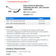 thumbnail image 2 of Engine Coolant Air Bleed Line - Compatible with 2003 - 2007 Chevy Express 2500 2004 2005 2006, 2 of 2
