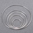 thumbnail image 1 of unbranded 5Ud Círculos Metálicos Plata Para Creación De Mandalas Y Colgantes Decorativos, 1 of 8