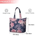 thumbnail image 4 of Pioneer Flower Floral Print Pattern Travel Tote Bags for Women Carry On,Large Weekender Bags for Women Travel,Multi Functional Duffle Bag for Work,Shopping,Sports, 4 of 5