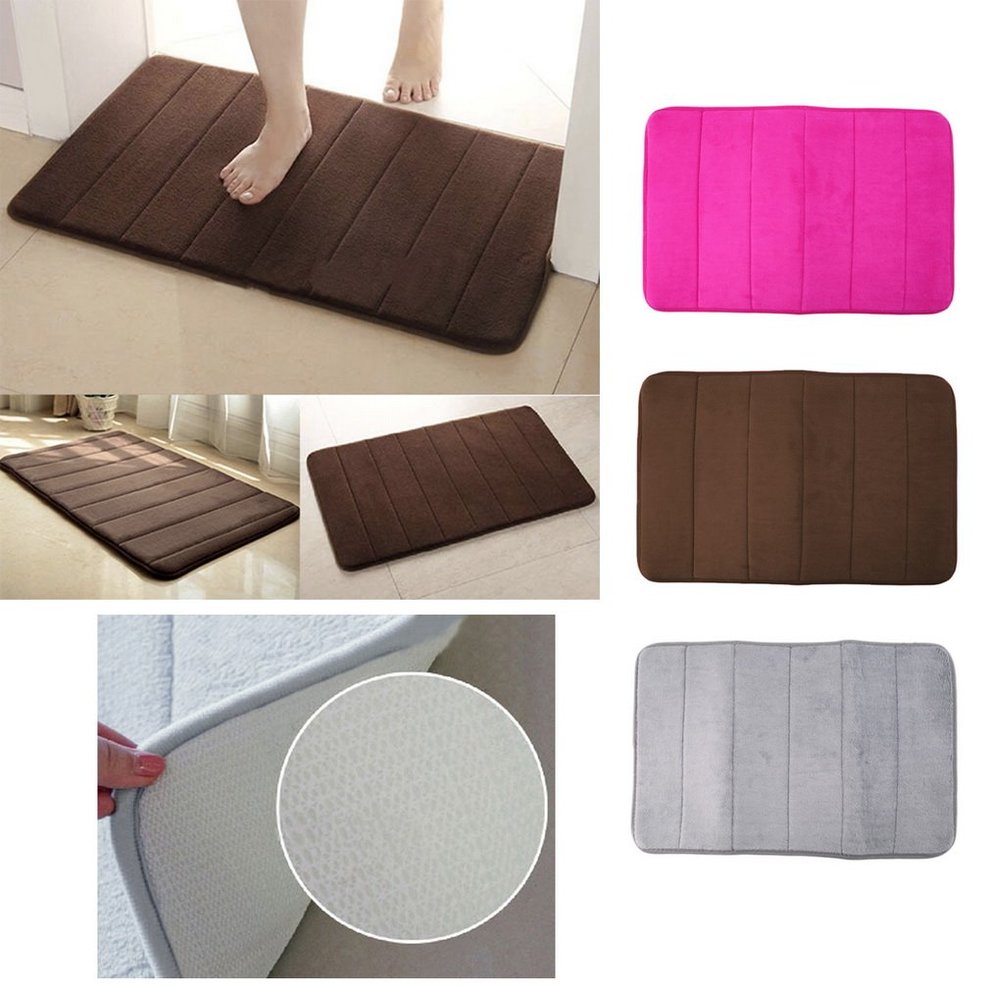 Bath Mat Bedroom Home Practical NonSlipping Mats Memory Foam Rug